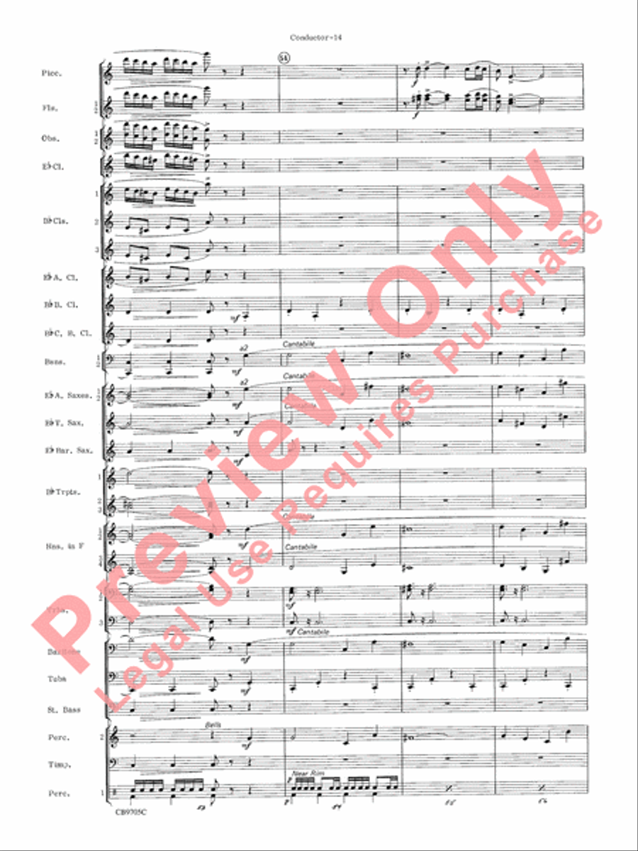 The Empire Strikes Back (Finale) Concert Band scores gallery preview page 17
