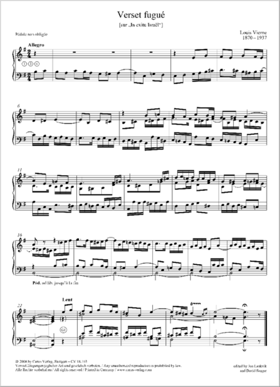 Vierne: Smaller Pieces Organ Solo scores gallery preview page 2