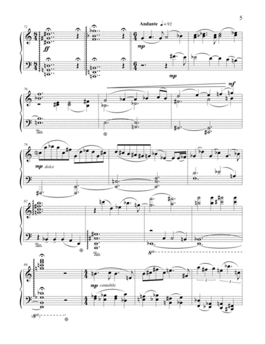 Fantasy Impromptu for Solo Piano Piano Solo scores gallery preview page 6