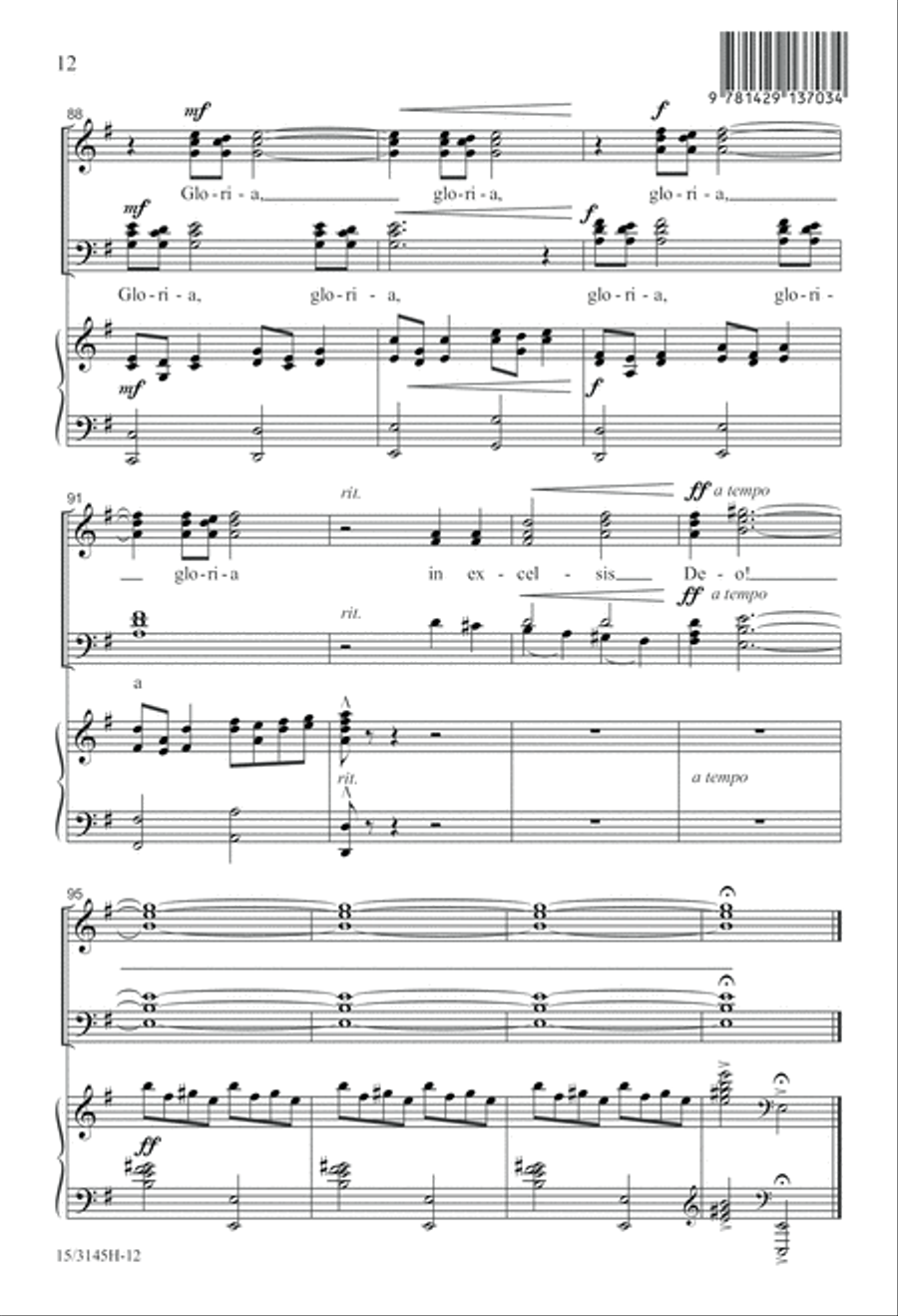Personent Hodie 4-Part scores gallery preview page 13