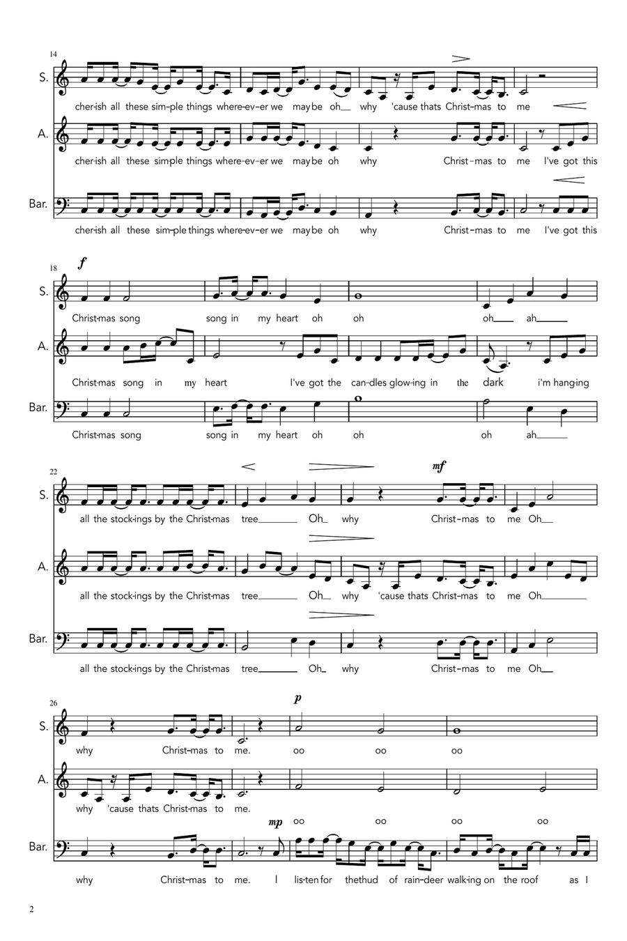 That's Christmas To Me 3-Part scores gallery preview page 2