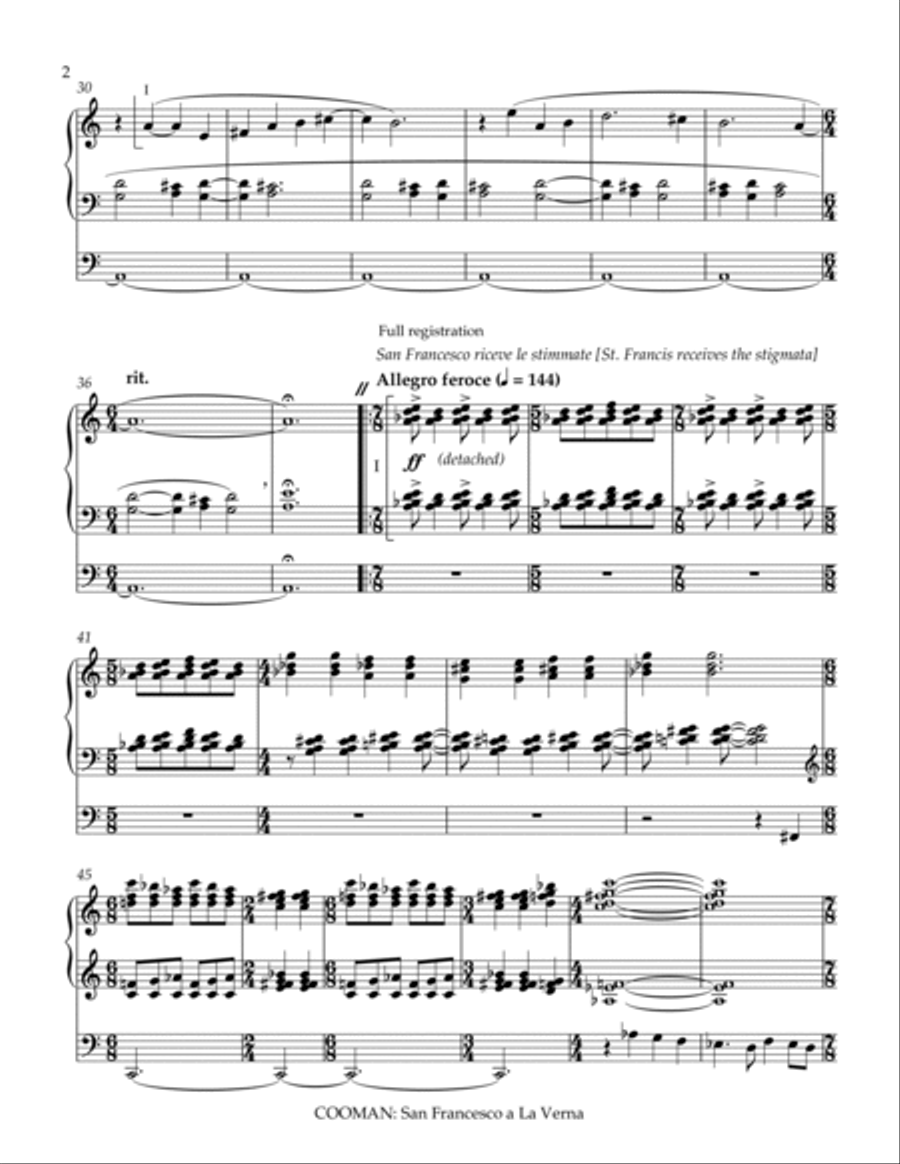 San Francesco a La Verna Organ Solo scores gallery preview page 4