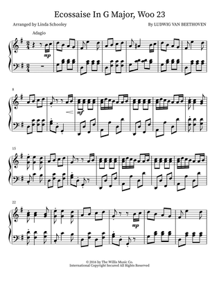 Ecossaise In G Major, Woo 23