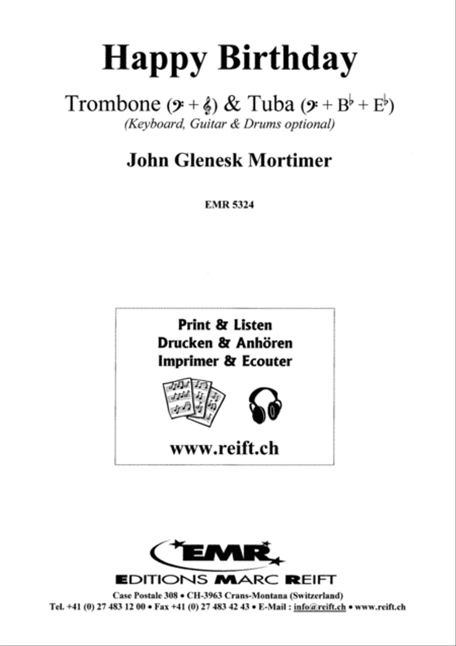 Happy Birthday Brass Ensemble scores gallery preview page 2
