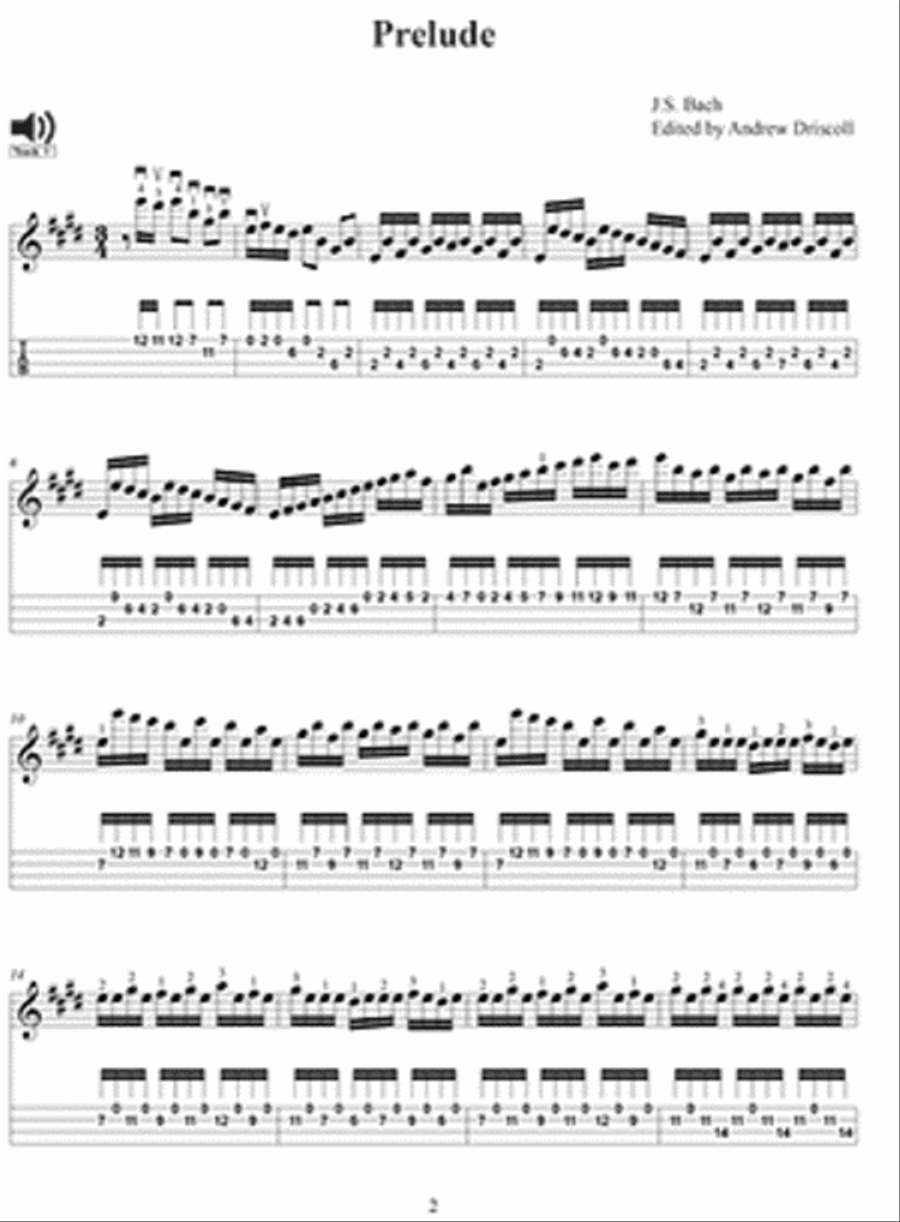 Bach E Major Prelude Violin Solo scores gallery preview page 3