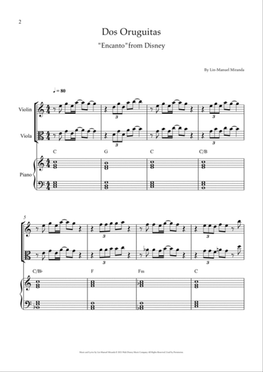 Dos Oruguitas Small Ensemble scores gallery preview page 2