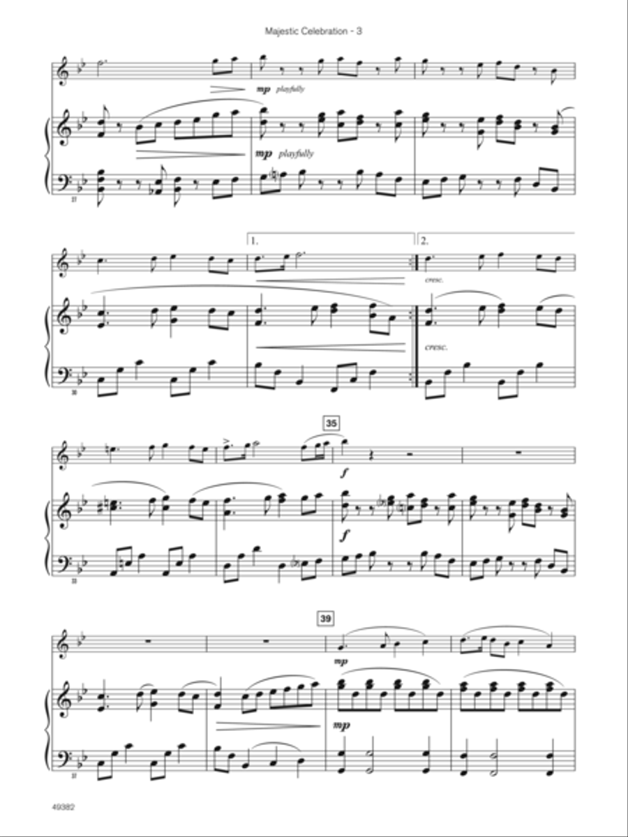 Majestic Celebration (Sound Innovations Soloist, Bassoon) Small Ensemble scores gallery preview page 6