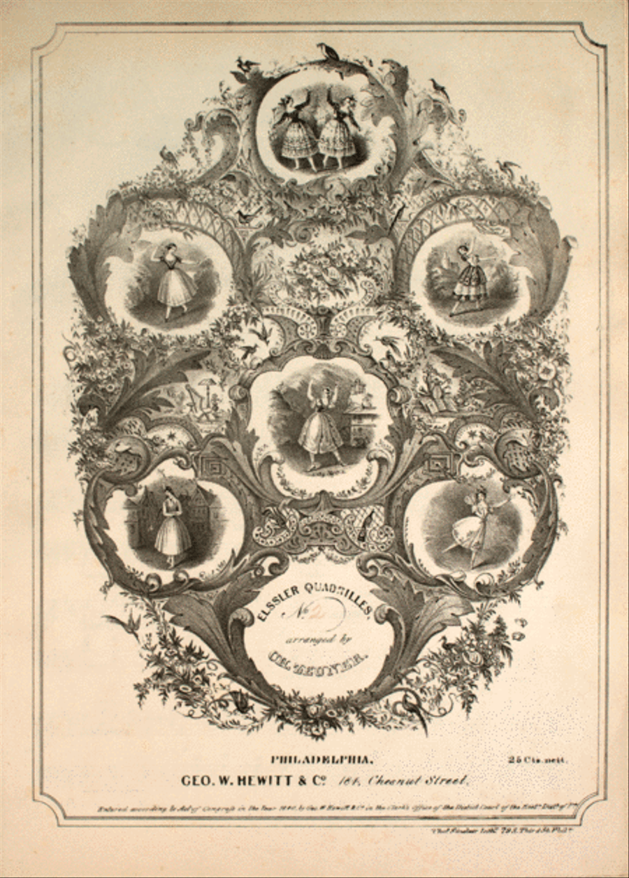 Elssler Quadrilles, No. 2. Piano Solo scores gallery preview page 1