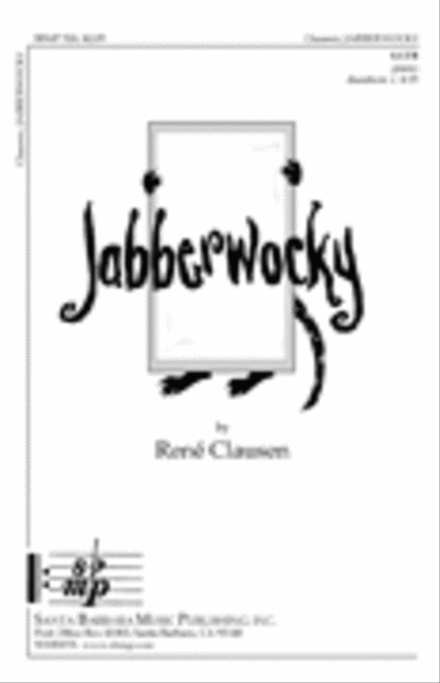 Jabberwocky - SATB Octavo 4-Part scores gallery preview page 1