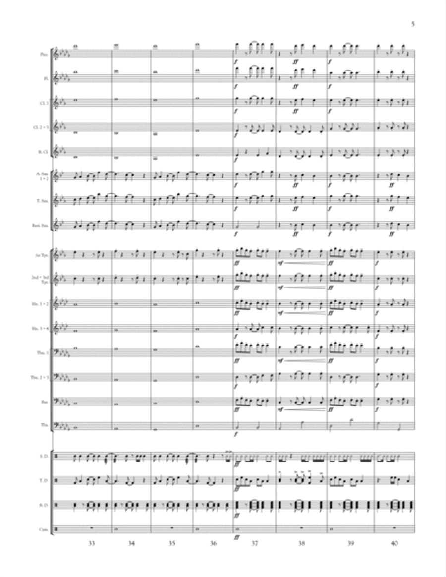 Stitches Marching Band scores gallery preview page 5