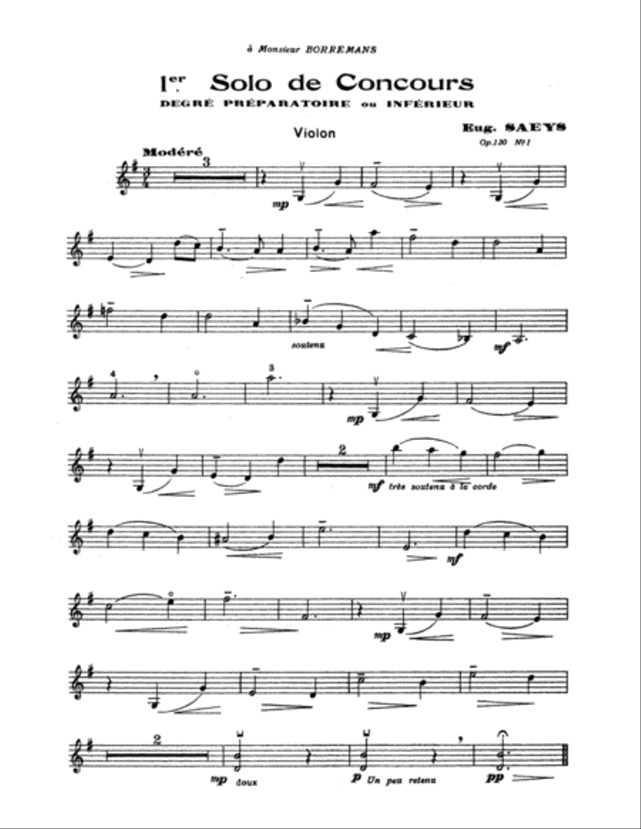 Wieniawski: Deux Solos de Concours, Op. 130 (Urtext) Violin scores gallery preview page 1