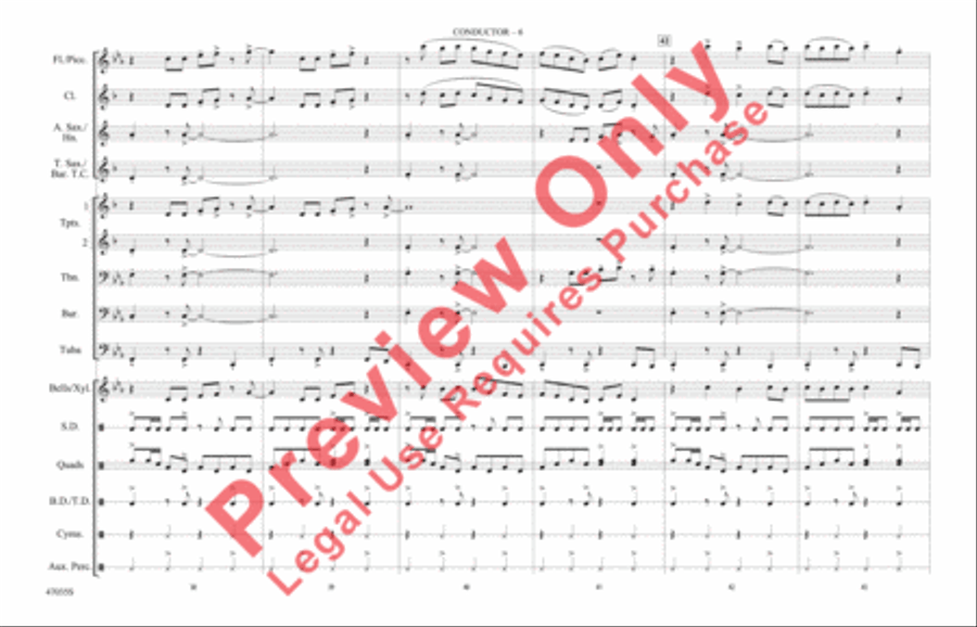 Feel It Still Marching Band scores gallery preview page 7