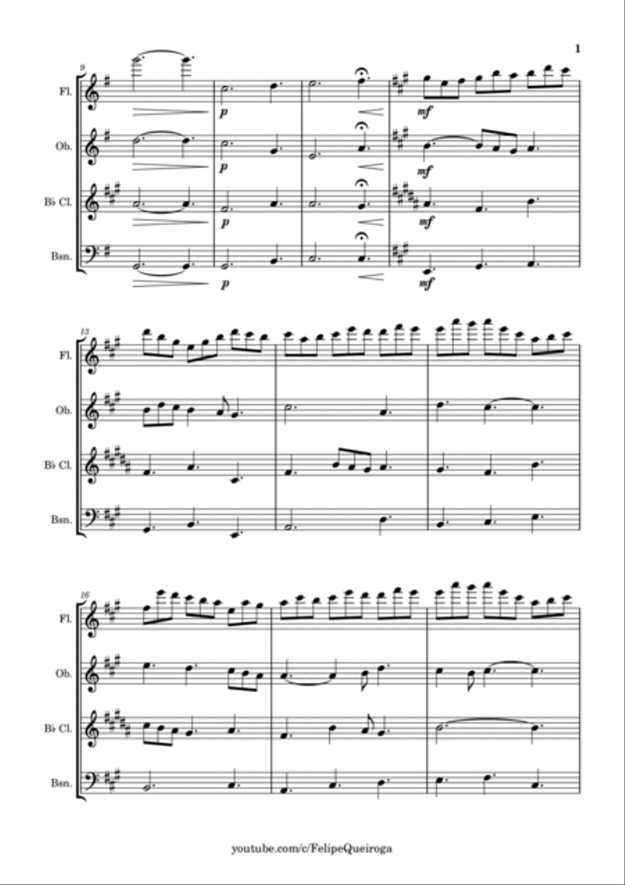Jesu, Joy Of Man's Desiring Woodwind Quartet scores gallery preview page 2