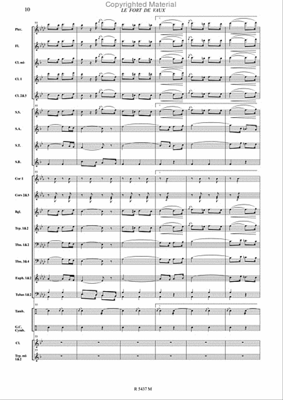 Le fort de vaux Le fort de vaux Concert Band scores gallery preview page 11