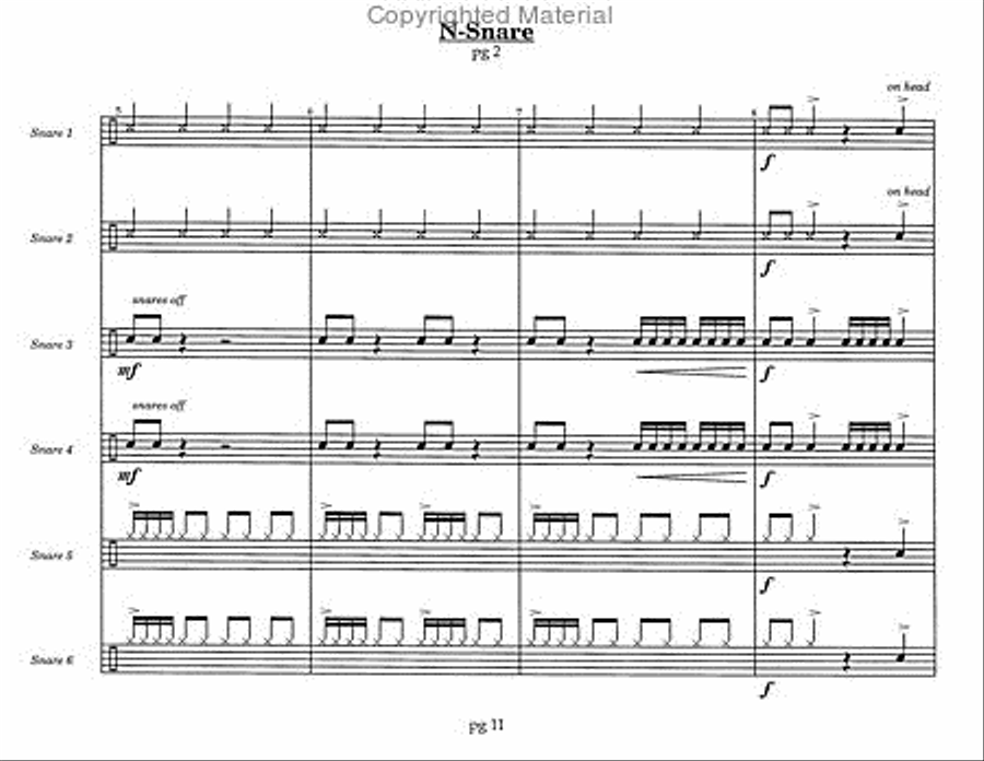 Quadruple Decker Percussion Ensemble scores gallery preview page 6