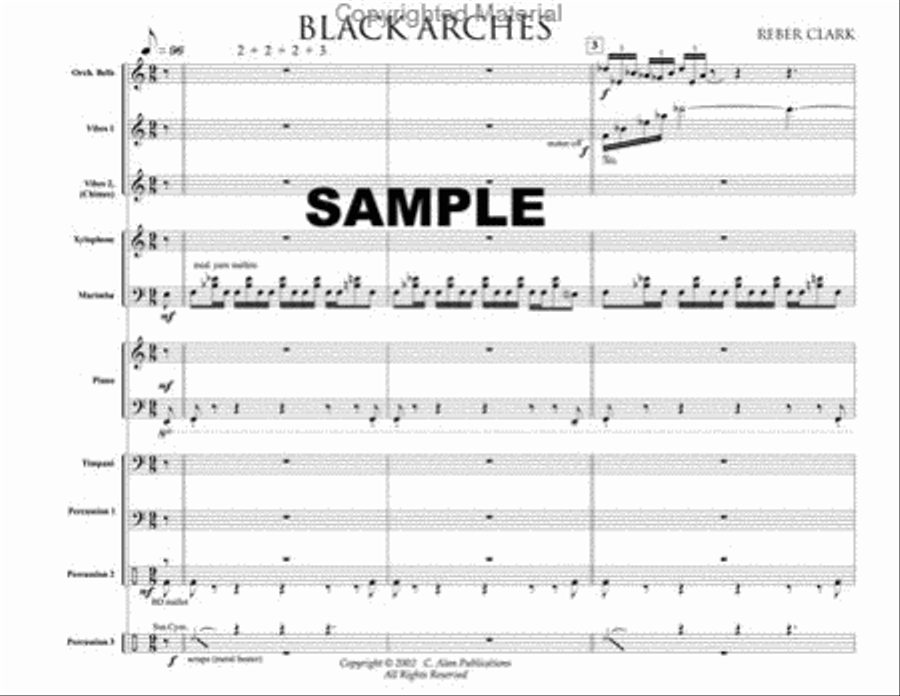 Black Arches Percussion Ensemble scores gallery preview page 2