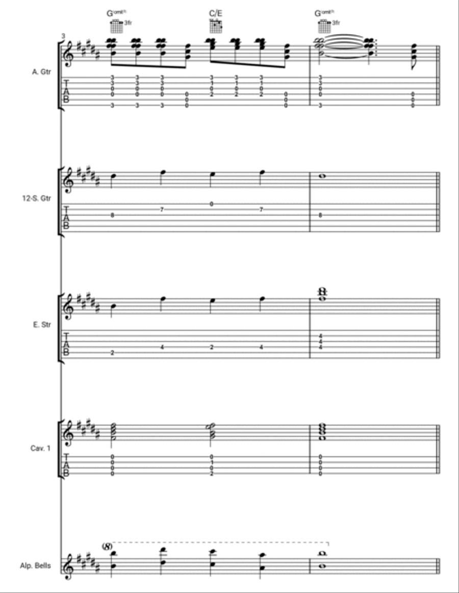 Lollipop Rainbow Acoustic Guitar scores gallery preview page 2