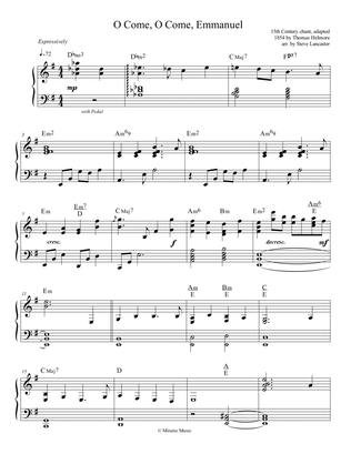O Come, O Come, Emmanuel - contemplative arr. for solo piano