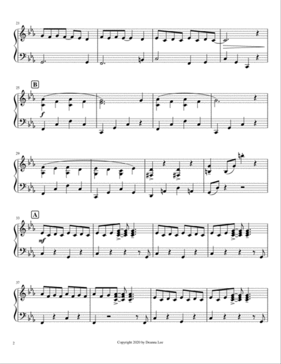 Skeleton Shuffle Skeleton Shuffle Piano Solo scores gallery preview page 2