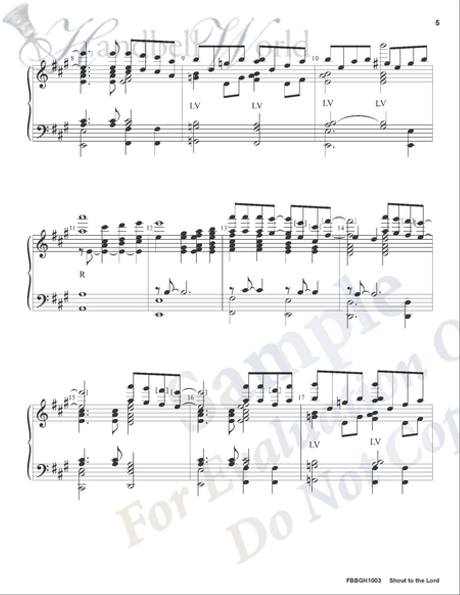 Shout to the Lord 5-Octaves scores gallery preview page 4