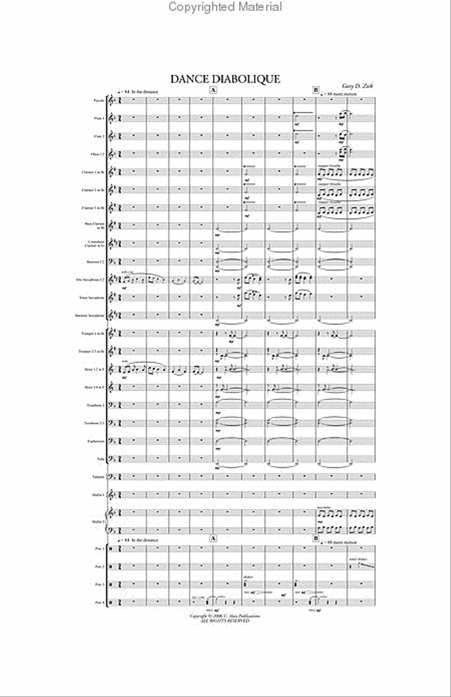 Dance Diabolique Dance Diabolique Concert Band scores gallery preview page 2