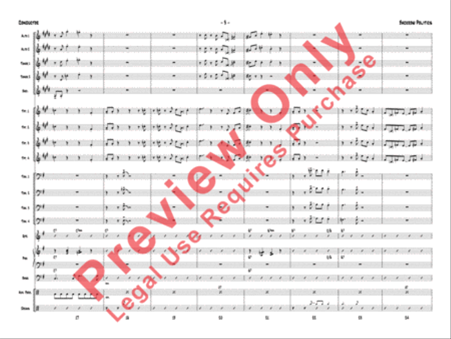 Backrow Politics Backrow Politics Jazz Ensemble scores gallery preview page 6