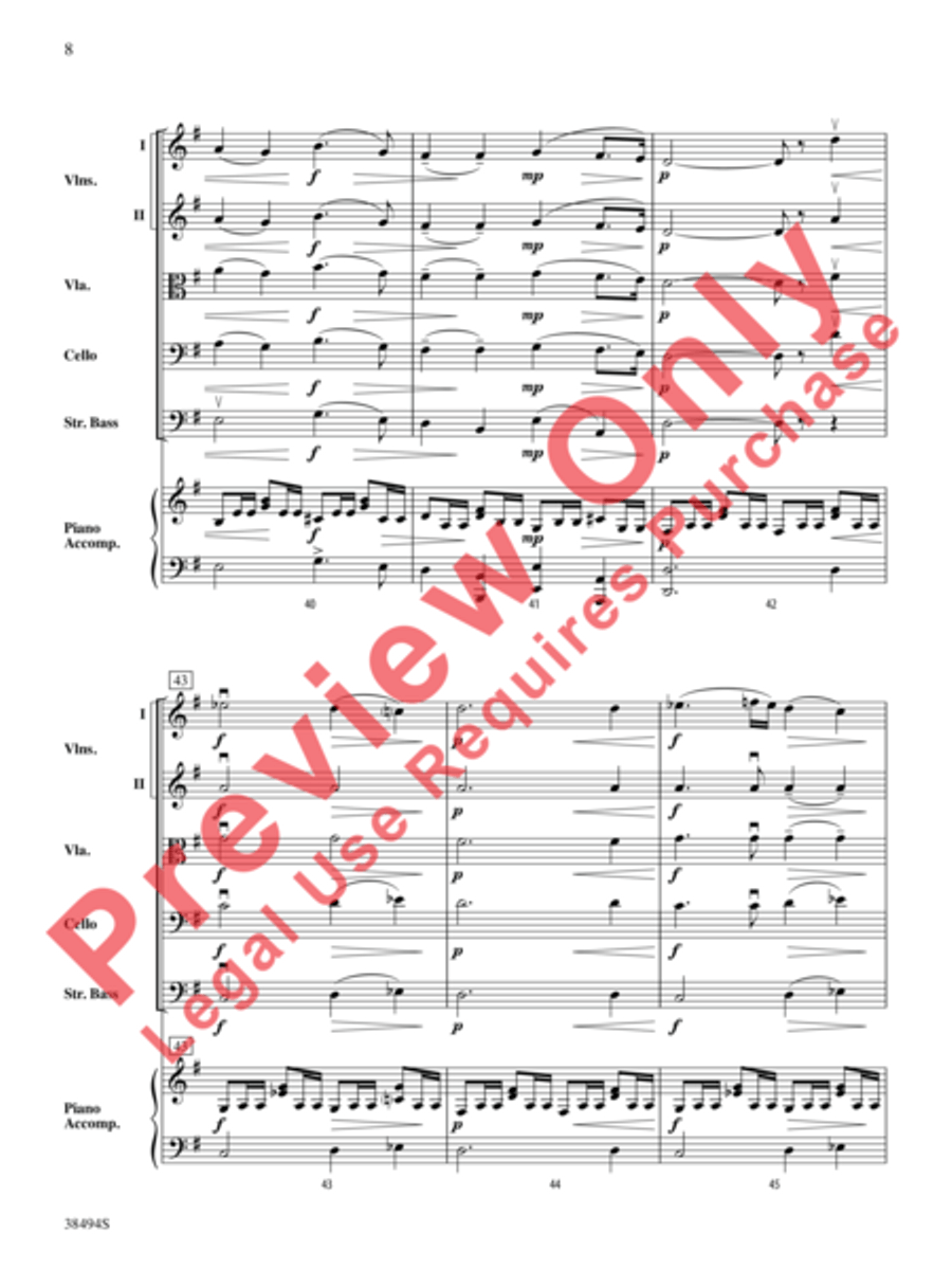 Cavatina String Orchestra scores gallery preview page 9