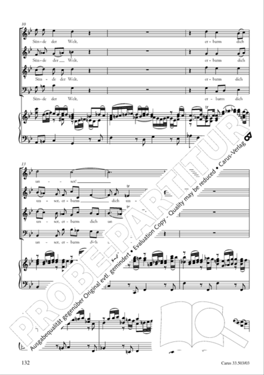 Passion according to St. Matthew (Passions-Musik nach dem Evangelisten Matthaus) SSATB scores gallery preview page 133