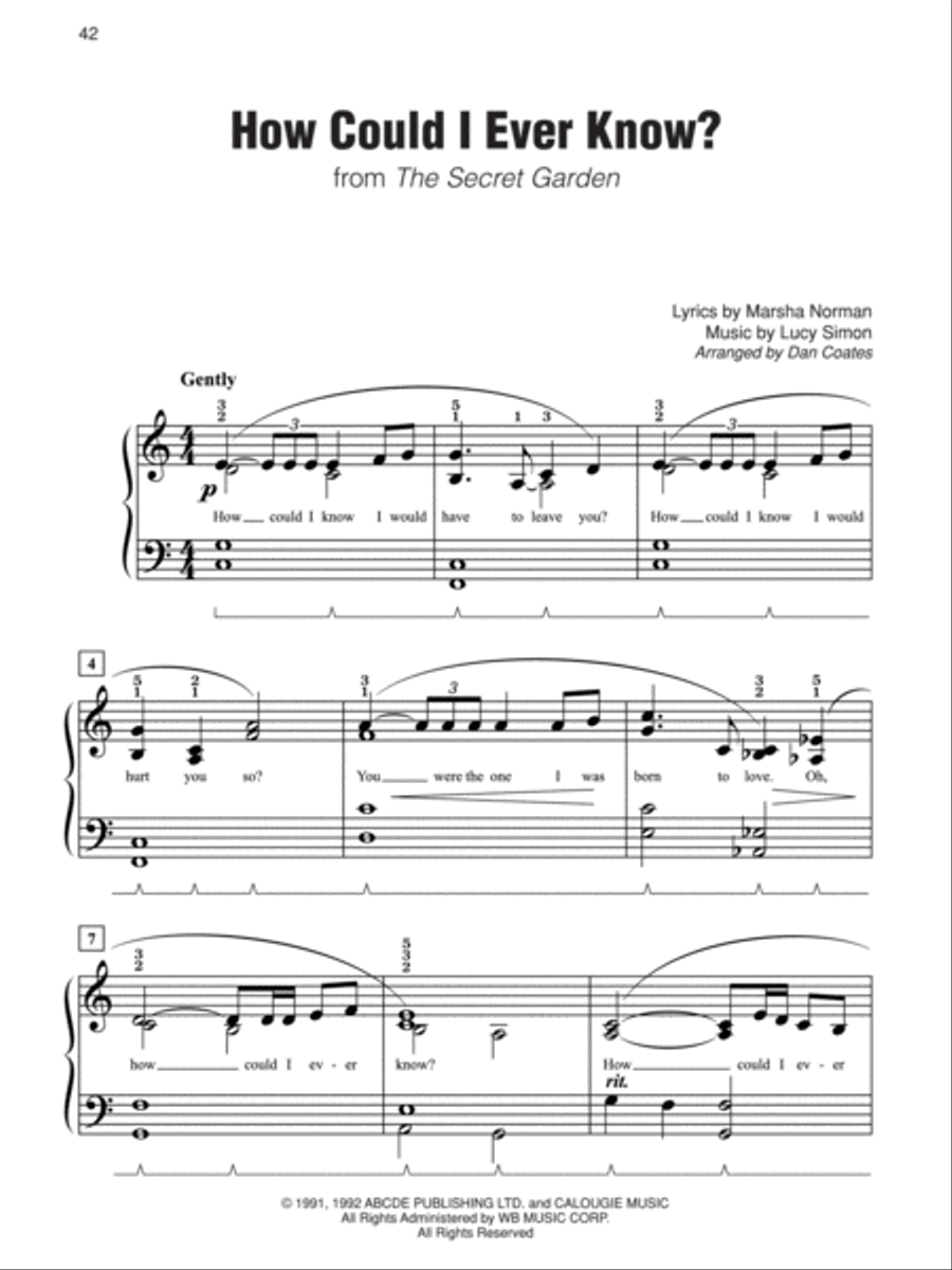 Simply Broadway Easy Piano scores gallery preview page 4