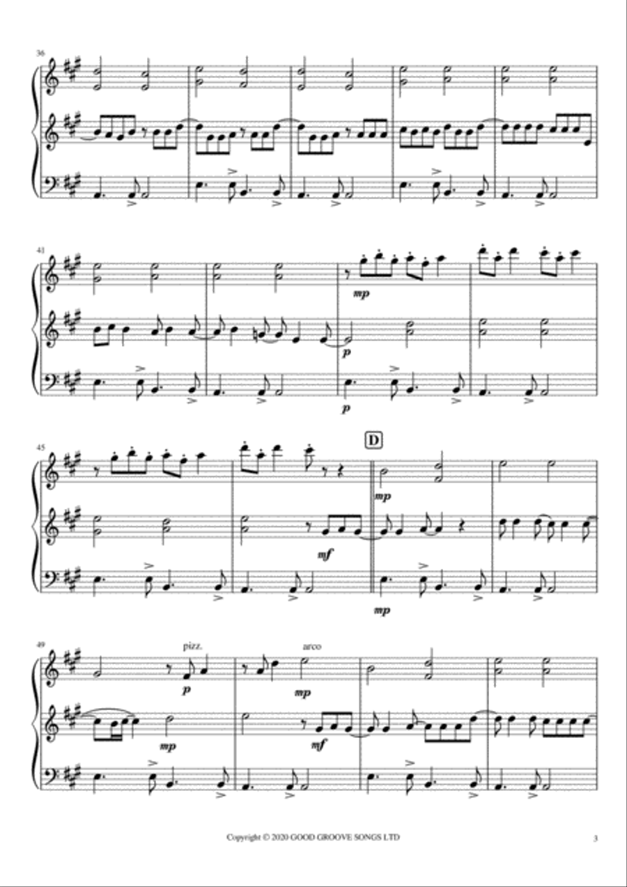 Bittersweet Symphony String Trio scores gallery preview page 4