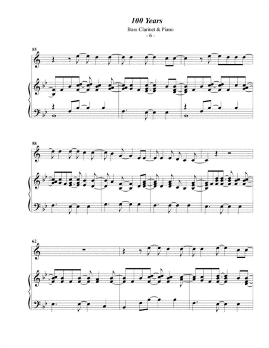 100 Years Bass Clarinet scores gallery preview page 6