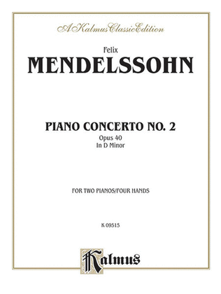 Book cover for Piano Concerto No. 2 in D Minor, Op. 40