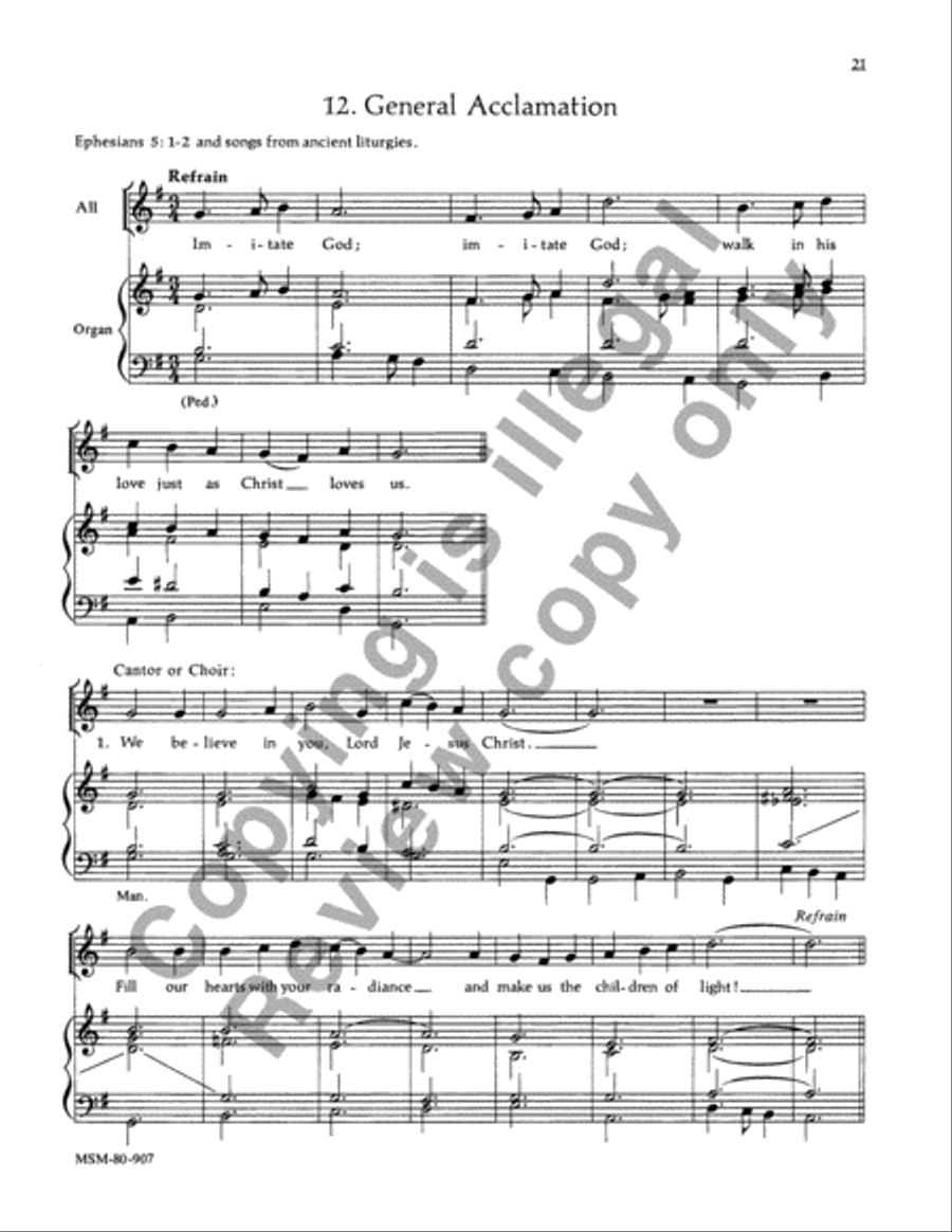 Rite of Christian Initiation of Adults 4-Part scores gallery preview page 20