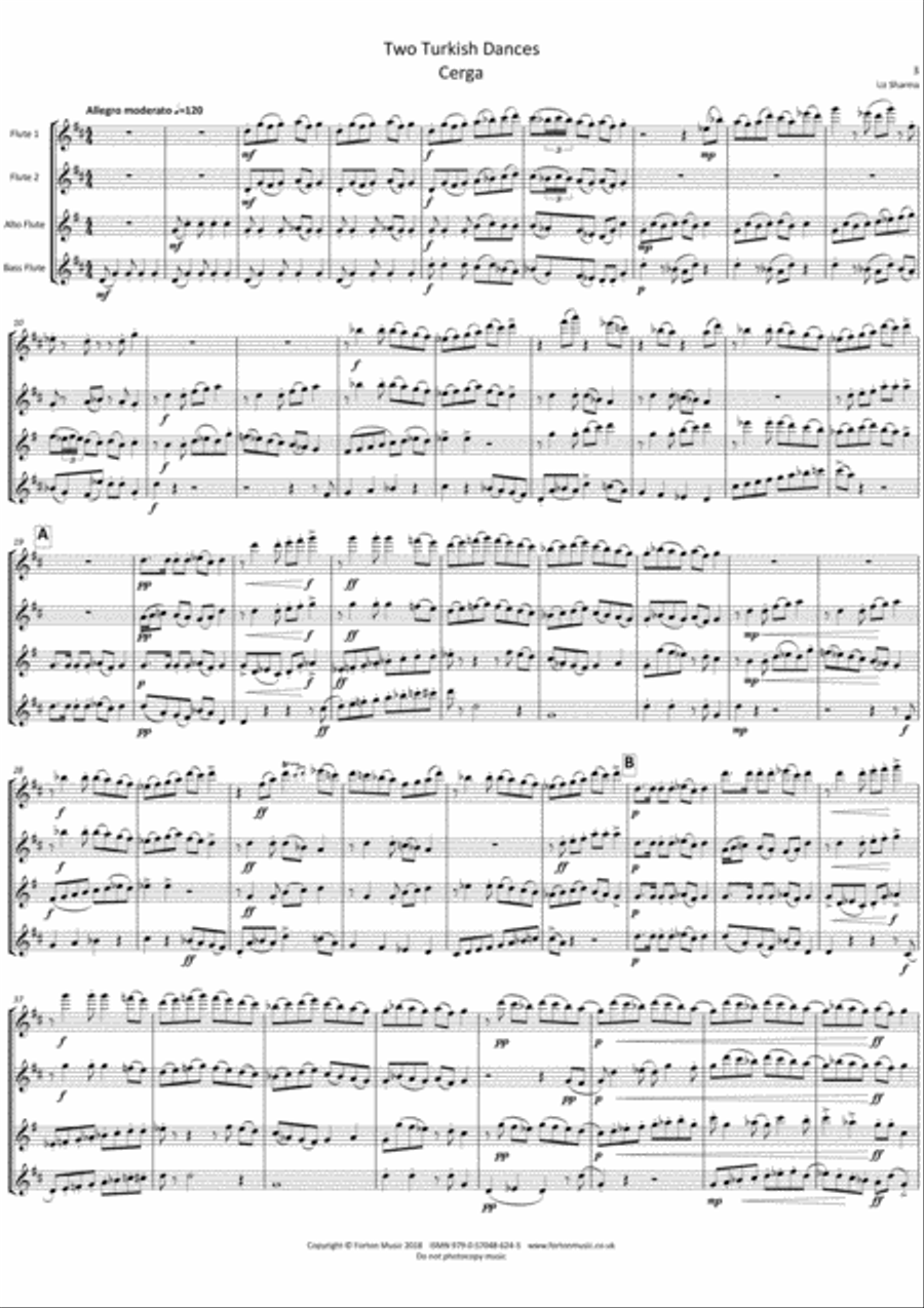 Two Turkish Dances Flute scores gallery preview page 3