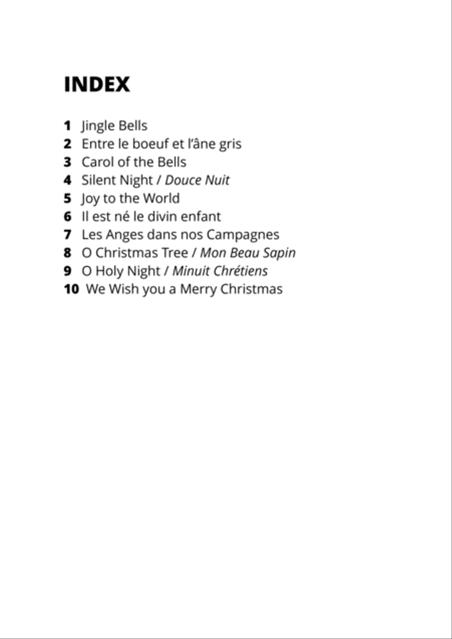 10 Easy Christmas Carols for Piano Beginners (Music for Children) Easy Piano scores gallery preview page 2