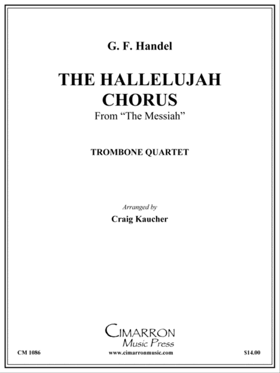 Hallelujah from The Messiah Trombone Quartet scores gallery preview page 1