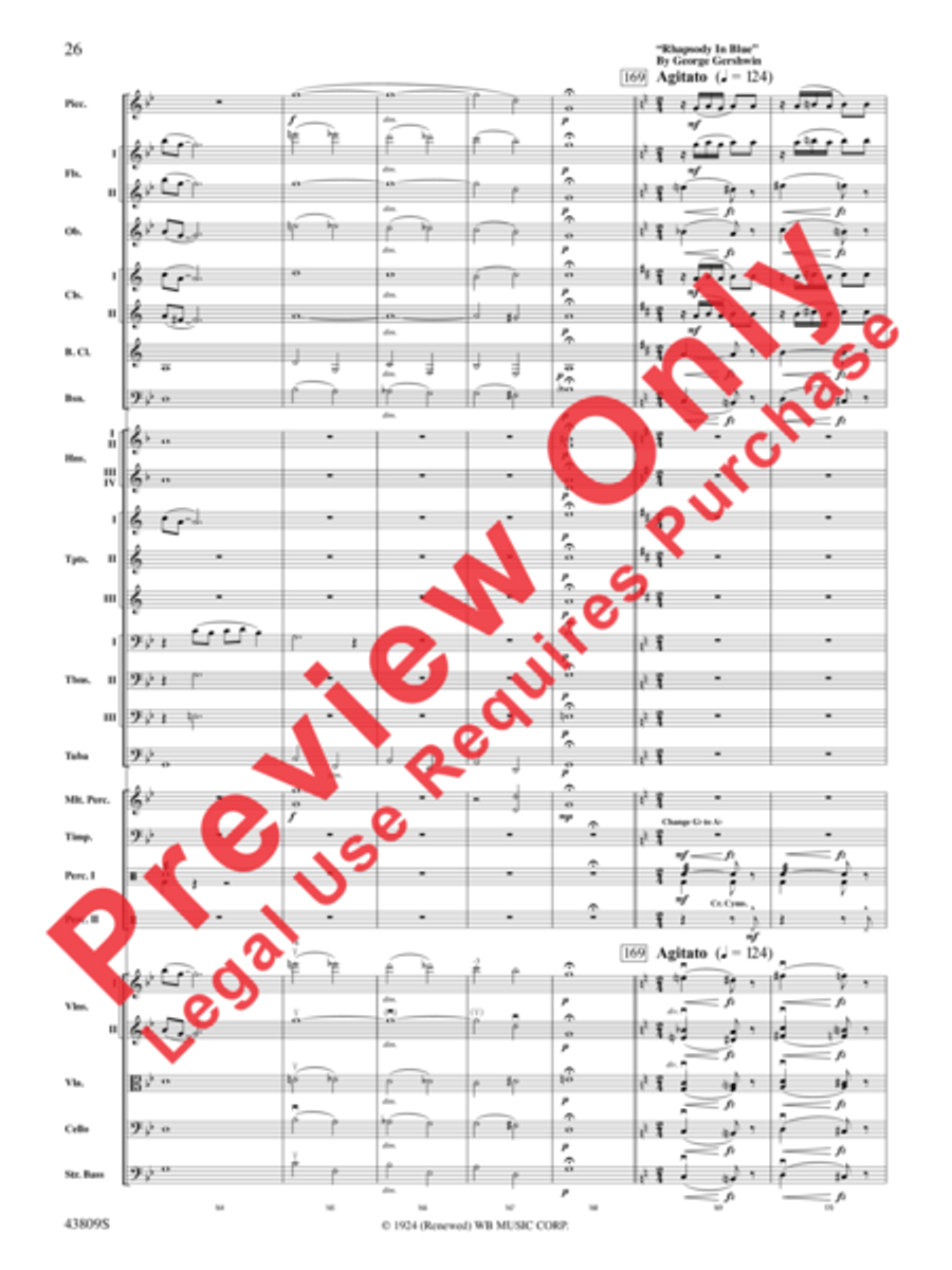 Gershwin by George! Full Orchestra scores gallery preview page 27