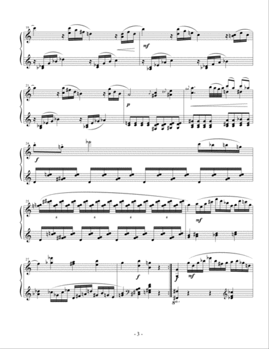 Sonata of Facility, Op. 135 (1st mvt.) Piano Solo scores gallery preview page 3