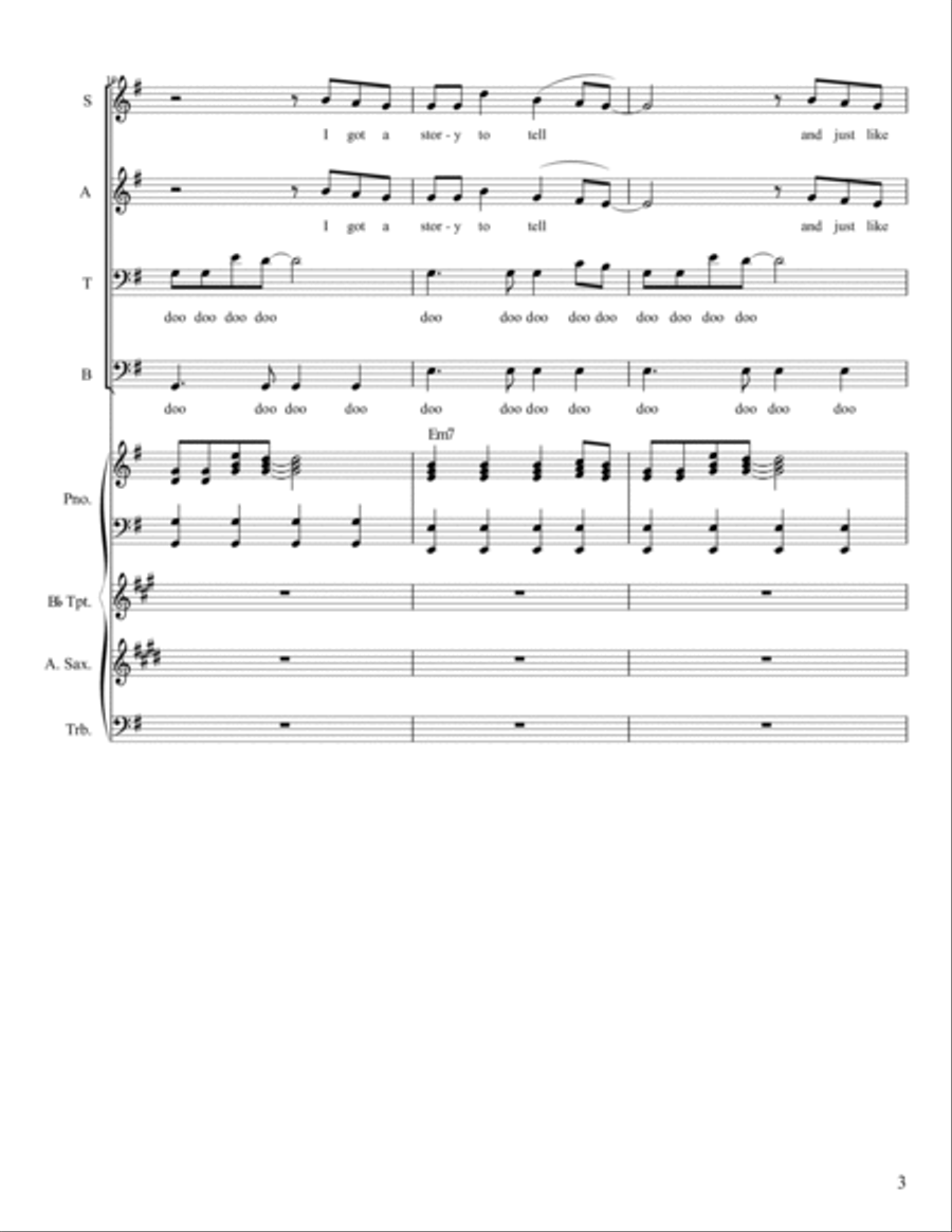 We All Need Love 4-Part scores gallery preview page 3