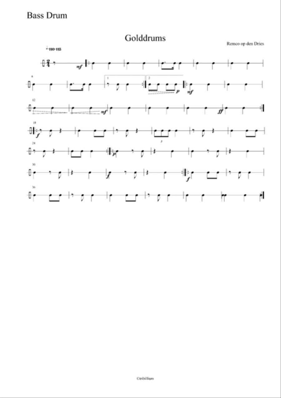 Golddrums Percussion scores gallery preview page 5