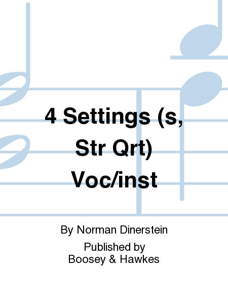 4 Settings (s, Str Qrt) Voc/inst