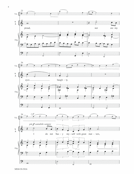 Lord, My Heart Is Not Proud (Downloadable Choral Score)