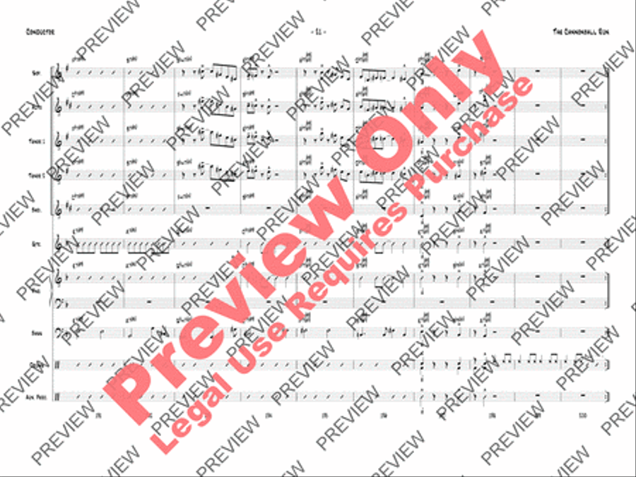 The Cannonball Run The Cannonball Run Jazz Ensemble scores gallery preview page 24