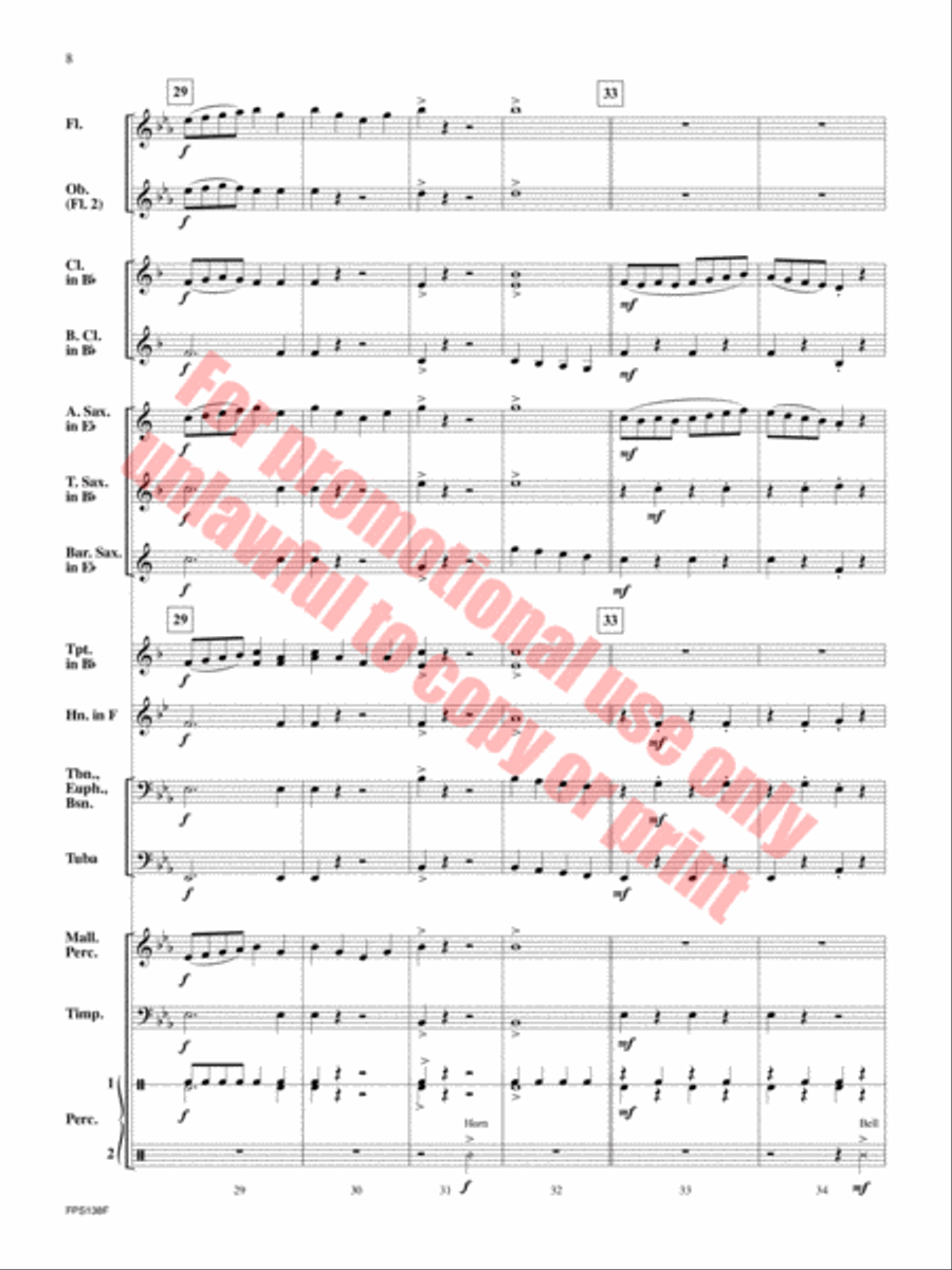 Bicycle Race Bicycle Race Concert Band scores gallery preview page 9