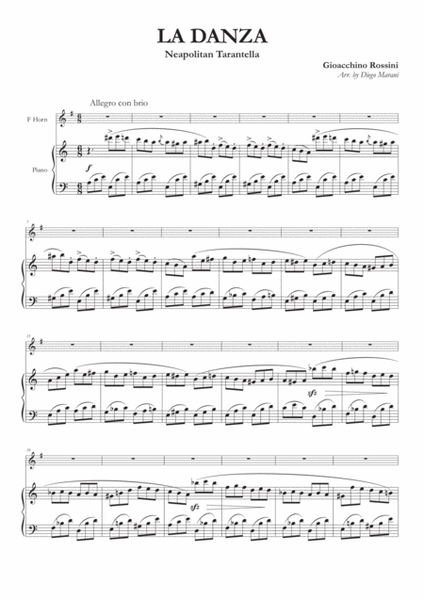 La Danza (Neapolitan Tarantella) for Horn and Piano image number null