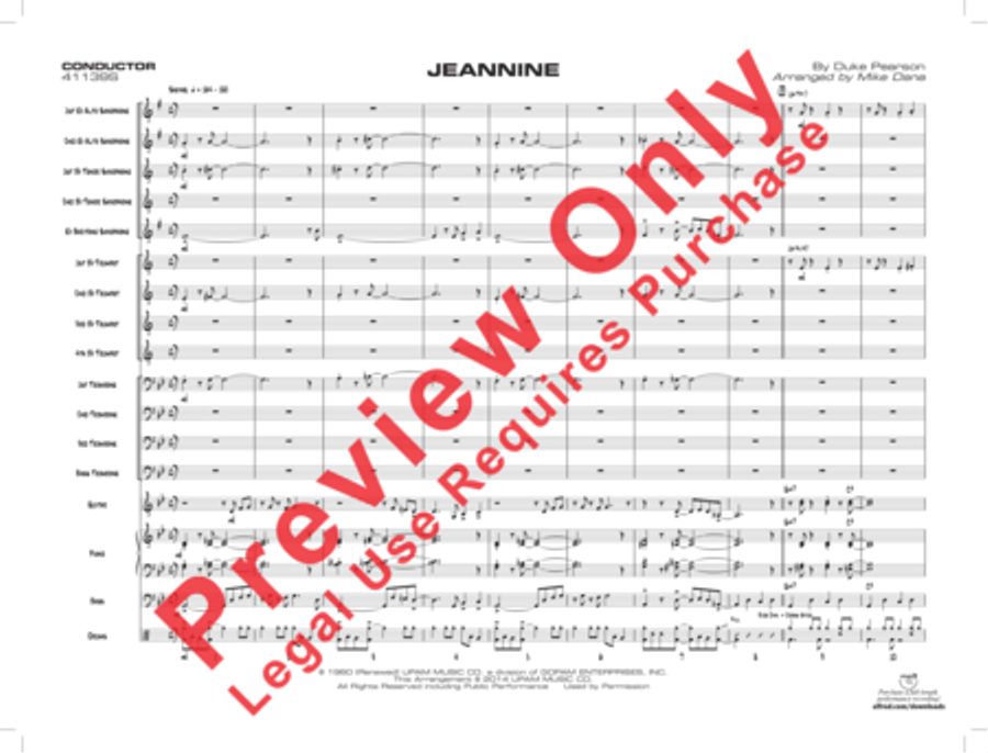 Jeannine Jeannine Jazz Ensemble scores gallery preview page 4