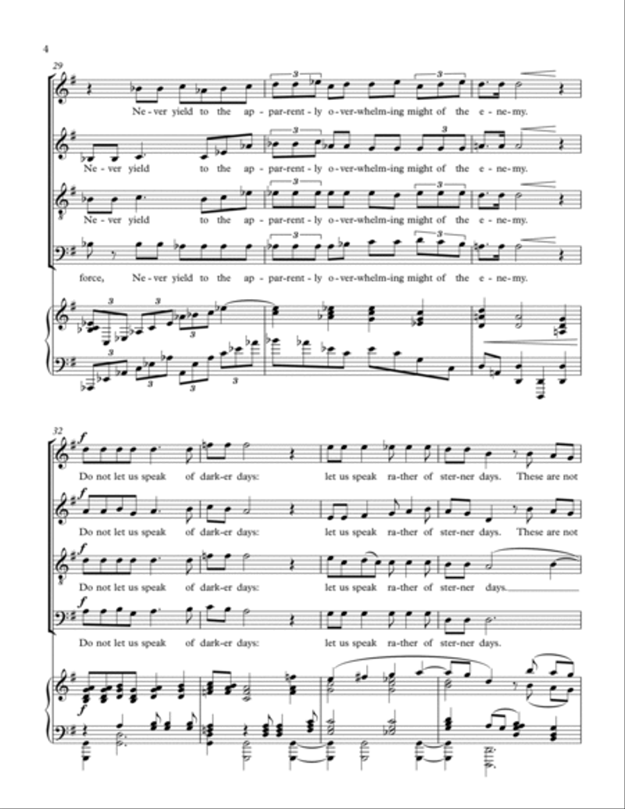 These Are Great Days These Are Great Days 4-Part scores gallery preview page 4
