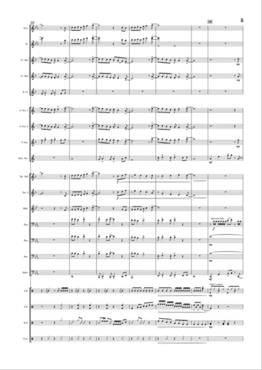 The Other Side The Other Side Marching Band scores gallery preview page 5