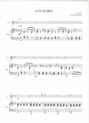Ave Maria Caccini - Violin & Piano