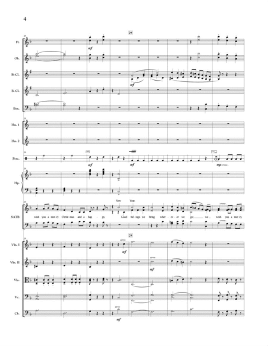 We Wish You a Merry Christmas - Full Score Choir scores gallery preview page 4